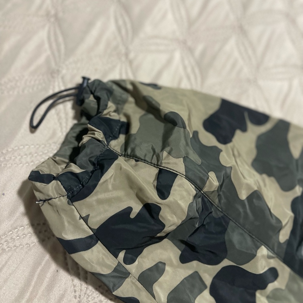 zara jackets & coats cropped camo hoodie backpac - Picture 10 of 13